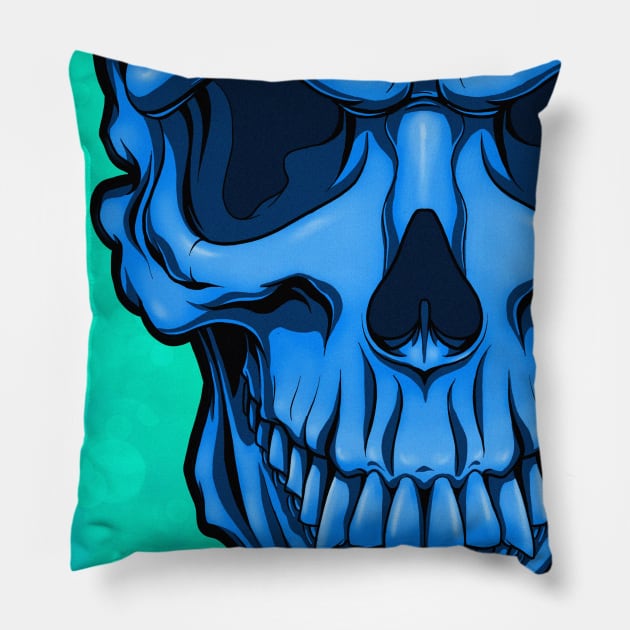 Skully July Day 24 Pillow by CraigCutler