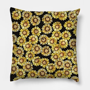 Vintage Sunflowers Pillow