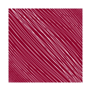 Striped-pattern, red, white, simple, minimal, minimalist, lined-pattern, stripe, modern, trendy, basic, digital, pattern, abstract, lines, line, line-art, jewel-color, T-Shirt