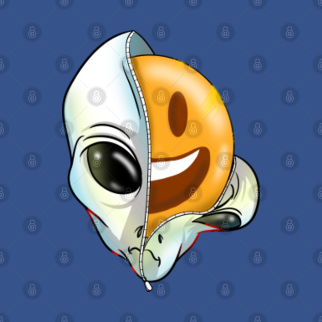 Disover Creepy Smiley Face Smiling Alien - Smiley Face Emoji - T-Shirt
