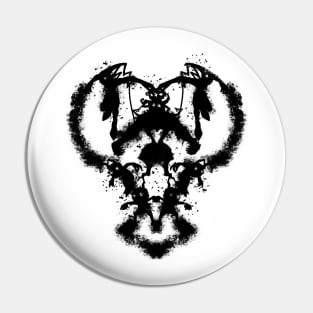 Heartless Rorschach Pin