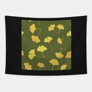 Falling Ginkgo Leaves Pattern Tapestry