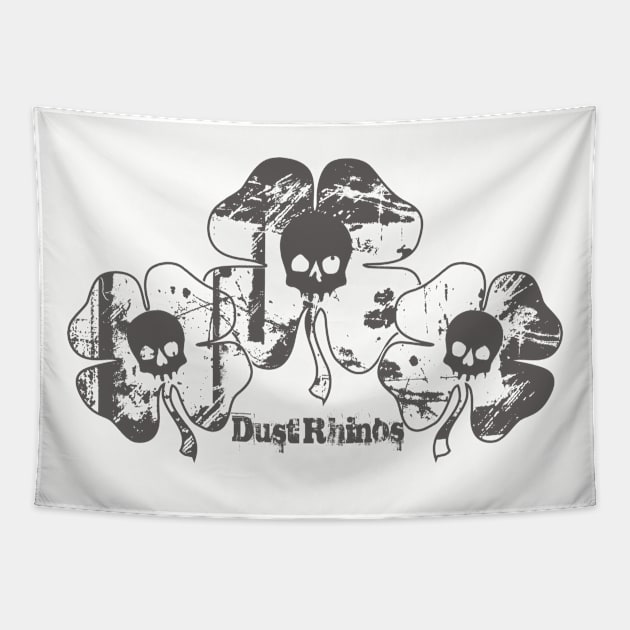 DR Skulls Trio dk Tapestry by Dust Rhinos Swag Store