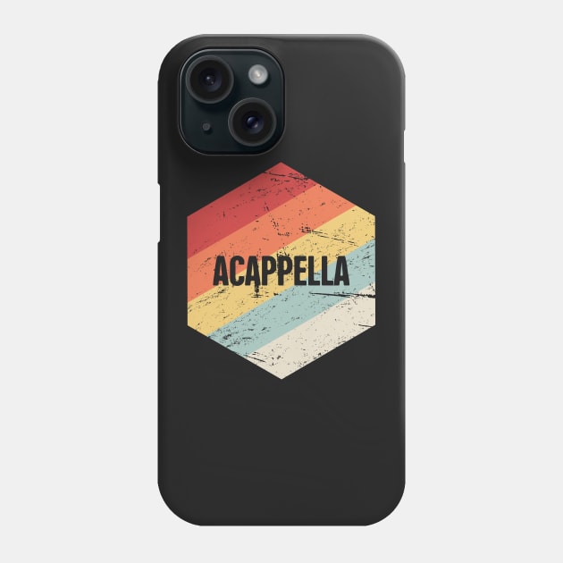 Retro Vintage Acappella Icon Phone Case by MeatMan