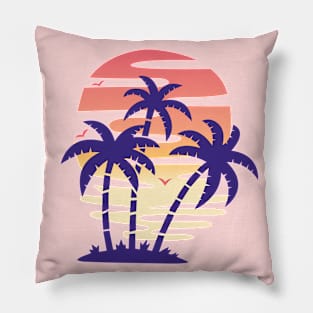 Summer retro Vintage Art Pillow