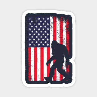 Bigfoot USA Flag Magnet