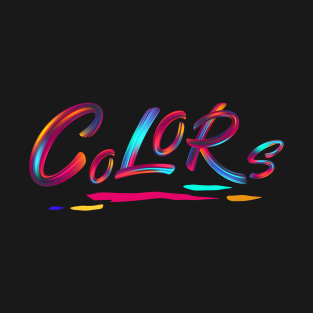 Colorful Typography T-Shirt