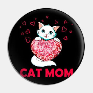 Cat Mom Pin