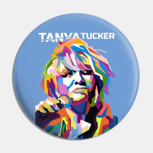Tanya Tucker in WPAP Popart Illustrations Pin