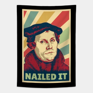 Nailed It Martin Luther Vintage Colors Tapestry