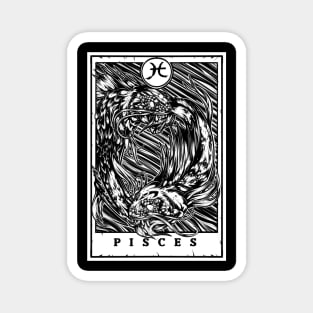 Pisces Zodiac Tarot Magnet