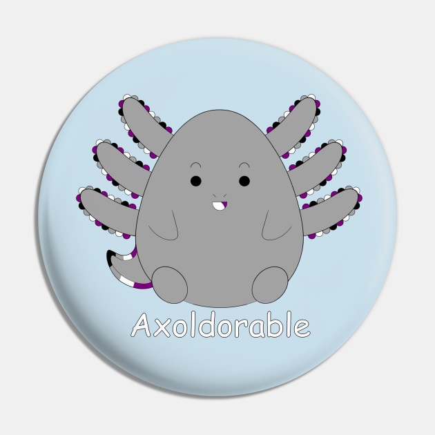 Axolotl Cutie Asexual Pin by garciajey