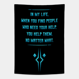 Rebel Quote v2 Tapestry