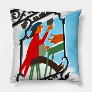 Vintage Travel Poster Hospitable Germany Pillow