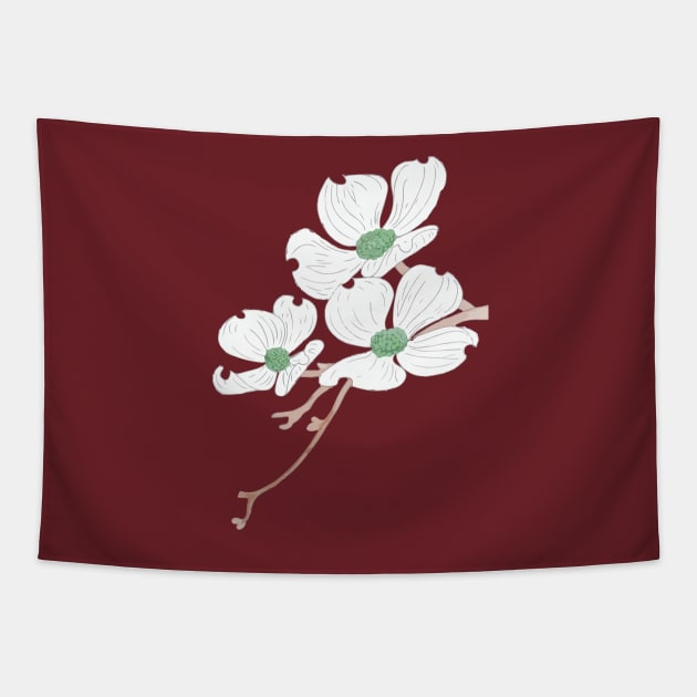 Dogwood Blooms Tapestry by wildmagnolia