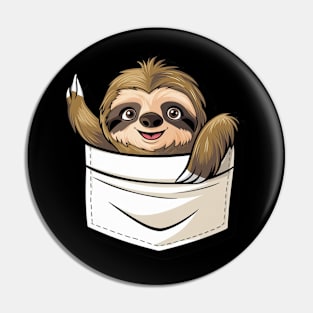 Sloth in a Pocket Pin