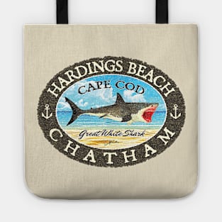 Hardings Beach, Chatham, Massachusetts, (Cape Cod) Great White Shark Tote