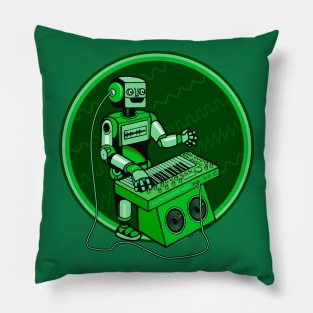 Synth Musician Robot playing Synthesizer Pillow