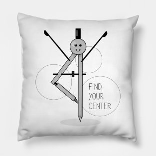 Find your center illustration Pillow