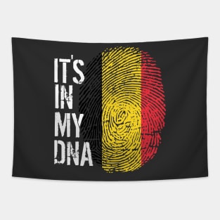 Belgium Flag Fingerprint My Story DNA Belgian Tapestry