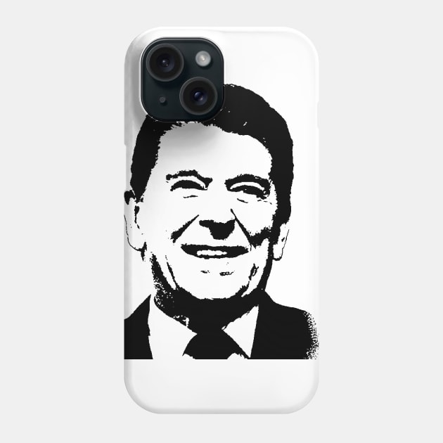 Ronald Reagan Pop Art Portrait Phone Case by phatvo