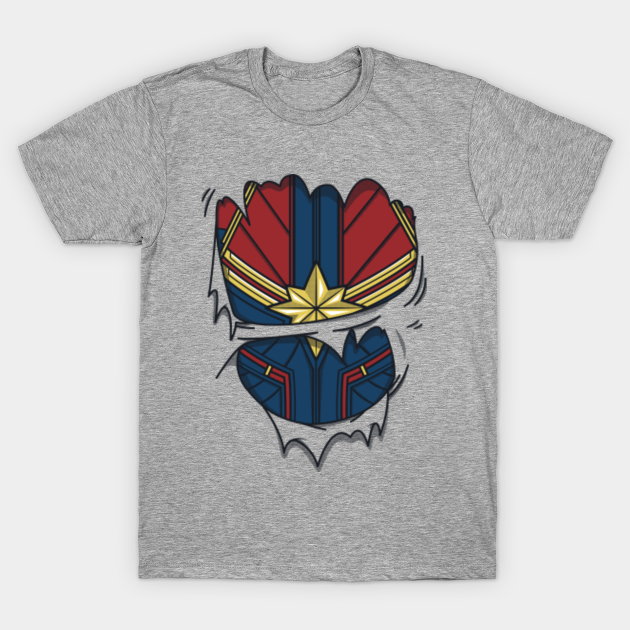 Discover Captain Suit - Captain Marvel - T-Shirt