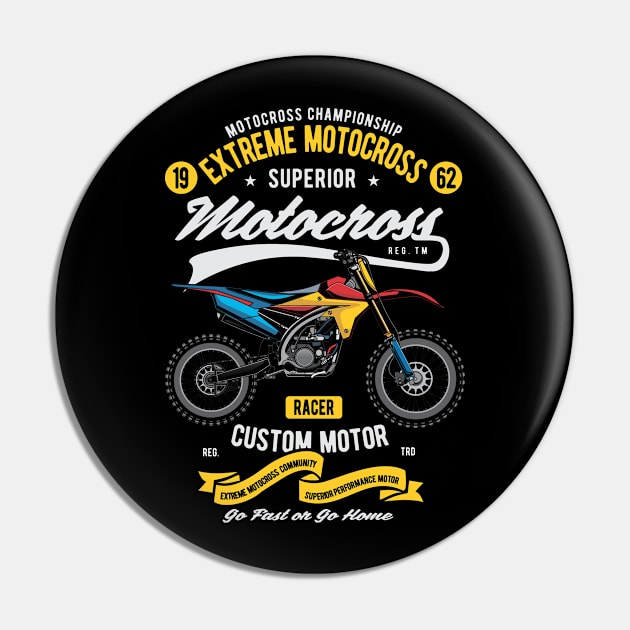 Extreme Motorcross Pin by Hudkins