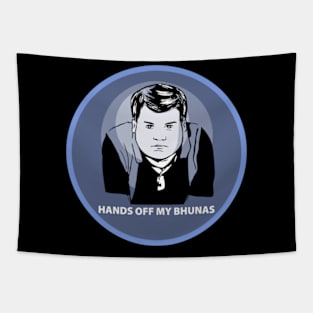 Original Gavin and Stacey  'Smithy - Hands Off My Bhunas' Contemporary T-Shirt Design, Sticker Art, Mugs, Art Prints, Hoodies Tapestry