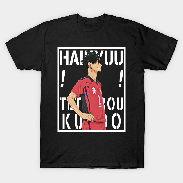 haikyuu tetsurou kuroo background textwhite tetsuro kuroo t shirt teepublic