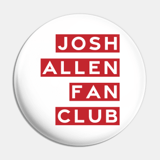 Josh Allen Fan Club (Red) Pin