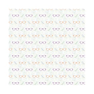 Glasses Pattern | 9 Colored T-Shirt