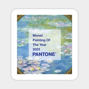 PANTONE MONET - Claude Monet's Water Lilies (1908) by Claude Monet Magnet