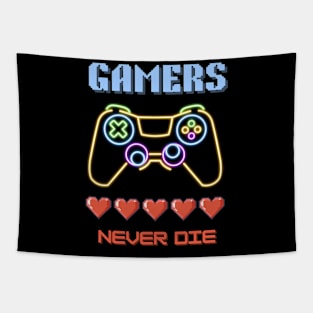 Gaming Addiction: Gamers Never Die Tapestry