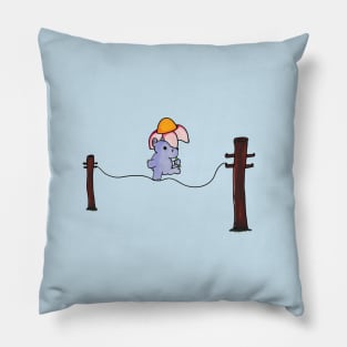 Brave Little Hippo Pillow