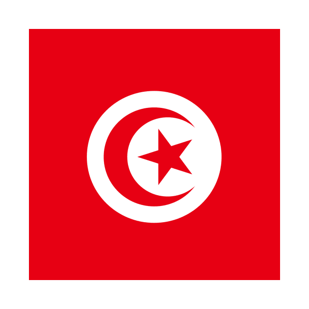 Tunisia flag by flag for all