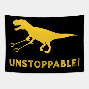 Unstoppable T Rex With Grabbers Long Arms Tapestry