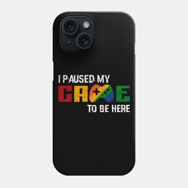 i paused my game to be here Phone Case by Abderrahmaneelh