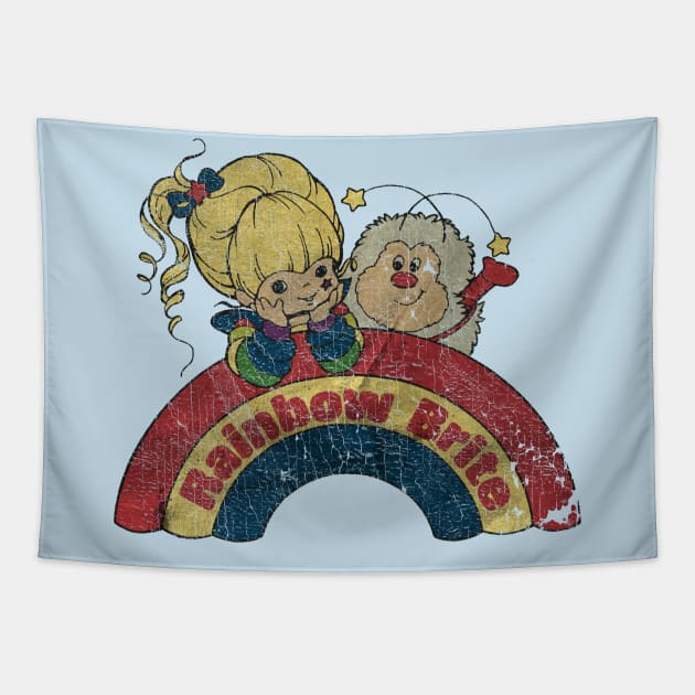 Rainbow Brite RETRO Texture Tapestry by tresnoku