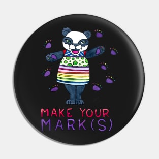 Make Your Mark(s) - Animals of Inspiration Panda Illustration Pin