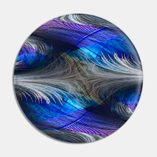 White Wave Feathers Pin