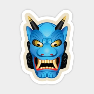 JAPANESE MASK HENNYA BLEU DEVIL Magnet