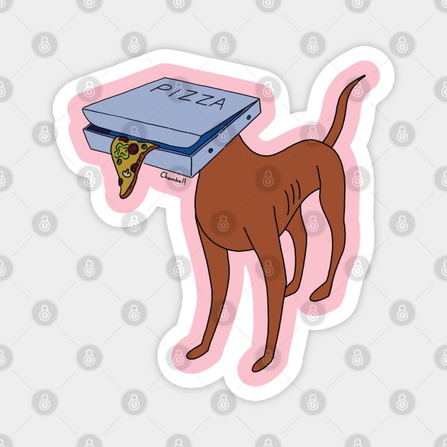 Pizzadog Magnet by TeeAguss