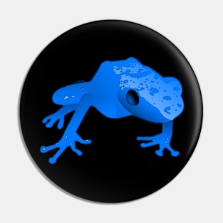 Blauer Frosch Pin