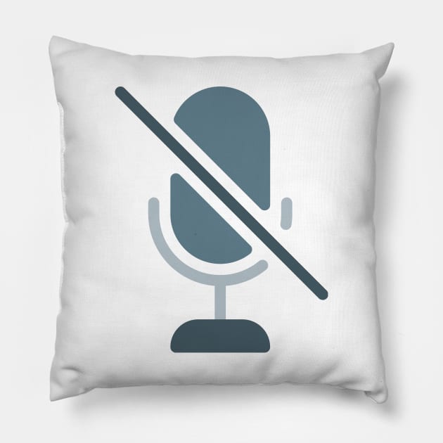 you are on mute minimalist Pillow by NickDsigns
