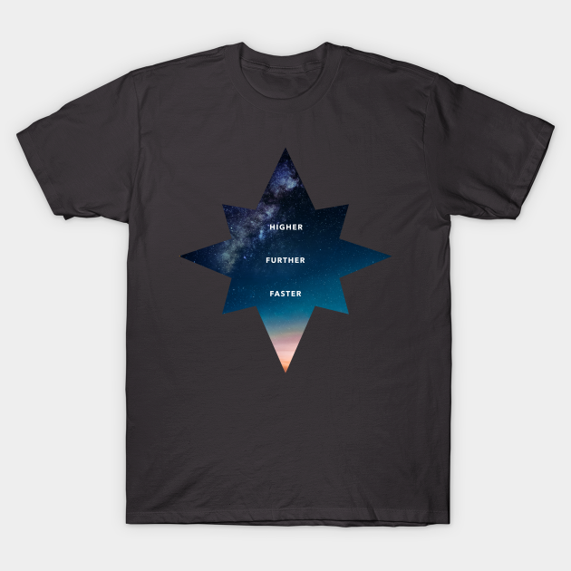 Discover Higher to the star ! - Captain Marvel - T-Shirt