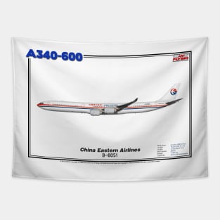 Airbus A340-600 - China Eastern Airlines (Art Print) Tapestry