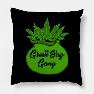 Green Bag Gang Pillow