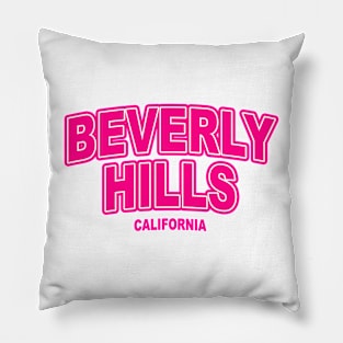 Beverly Hills California Pink Pillow