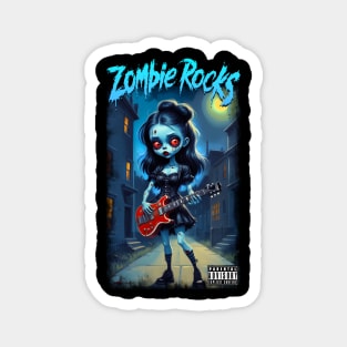 Zombie Rocks Magnet