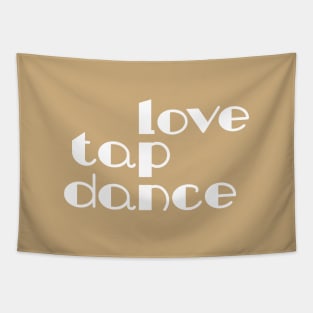 Love Tap Dance White by PK.digart Tapestry